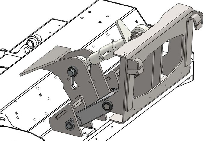 Piastra flottante e basculante per loader Avant, Multione, Giant, Cast e similari